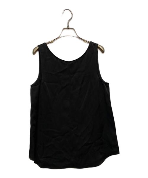 DES PRES（デ プレ）DES PRES (デ プレ) ソフトサテン レイヤードブラウス ブラック サイズ:F 未使用品の古着・服飾アイテム