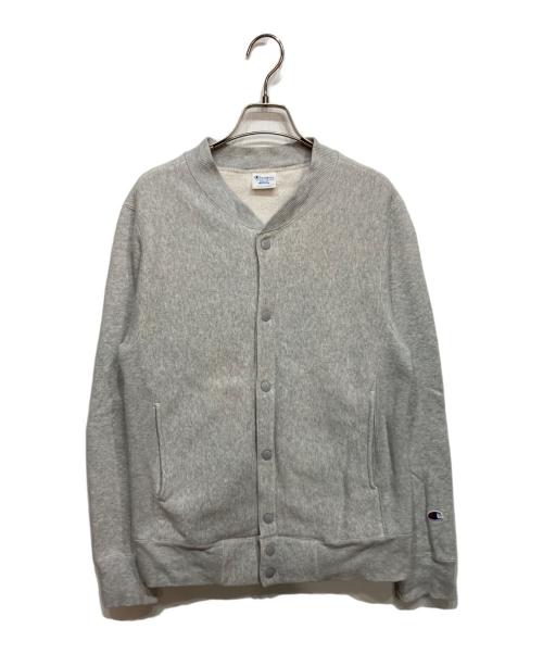 Champion（チャンピオン）Champion (チャンピオン) スナップカーディガン グレー サイズ:Mの古着・服飾アイテム