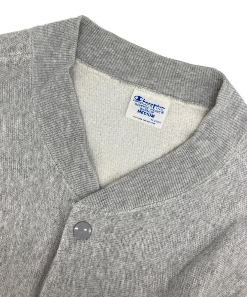 Champion（チャンピオン）Champion (チャンピオン) スナップカーディガン グレー サイズ:Mの古着・服飾アイテム