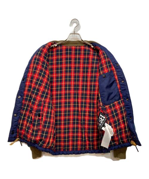DIESEL（ディーゼル）DIESEL (ディーゼル) J-FOOT REVERSIBLE BOMBER JACKET ネイビー サイズ:Ｍの古着・服飾アイテム
