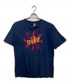 NIKEナイキ）の古着「90s 風車ロゴプリントTシャツ」｜ネイビー