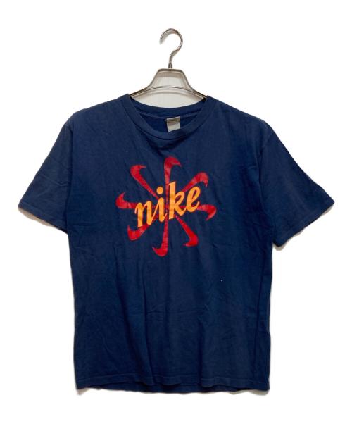 NIKE（ナイキ）NIKE (ナイキ) 90s 風車ロゴプリントTシャツ ネイビー サイズ:Lの古着・服飾アイテム
