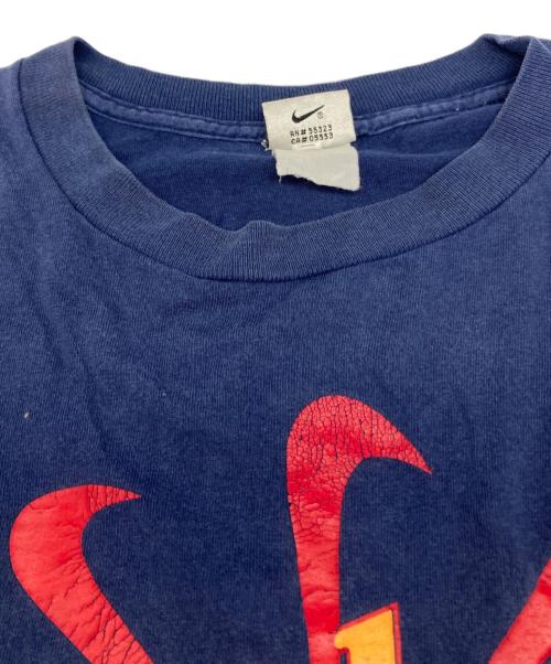 NIKE（ナイキ）NIKE (ナイキ) 90s 風車ロゴプリントTシャツ ネイビー サイズ:Lの古着・服飾アイテム