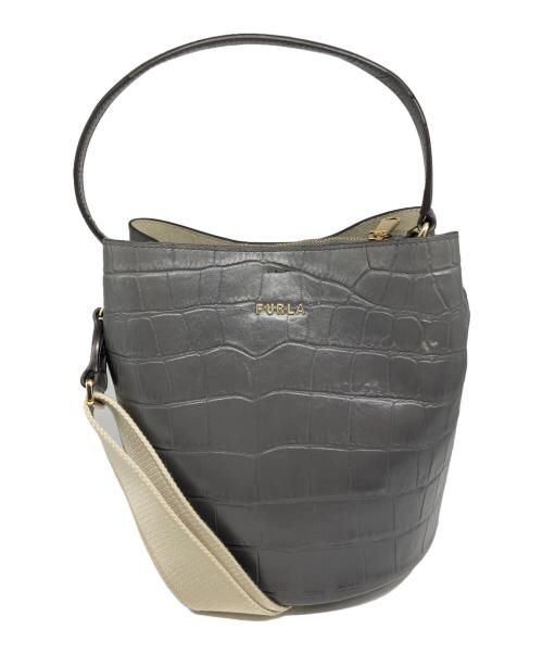 FURLA（フルラ）FURLA (フルラ) ダナエ2WAYバッグ グレーの古着・服飾アイテム