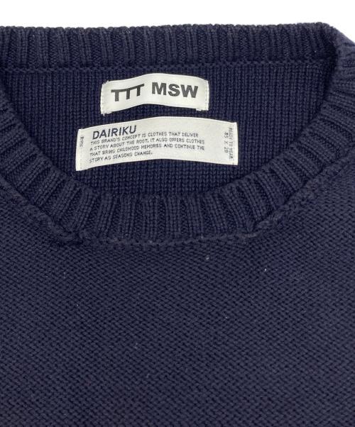 TTT MSW（ティー）TTT MSW (ティー) DAIRIKU (ダイリク) American Dream Inside-out Knit ネイビー サイズ:FREEの古着・服飾アイテム