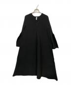 CFCLシーエフシーエル）の古着「POTTERY SHORT BELL SLEEVE FLARE DRESS」｜ブラック