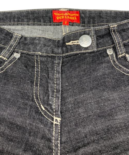 Vivienne Westwood RED LABEL（ヴィヴィアンウエストウッドレッドレーベル）Vivienne Westwood RED LABEL (ヴィヴィアンウエストウッドレッドレーベル) フレアデニム インディゴ サイズ:2の古着・服飾アイテム