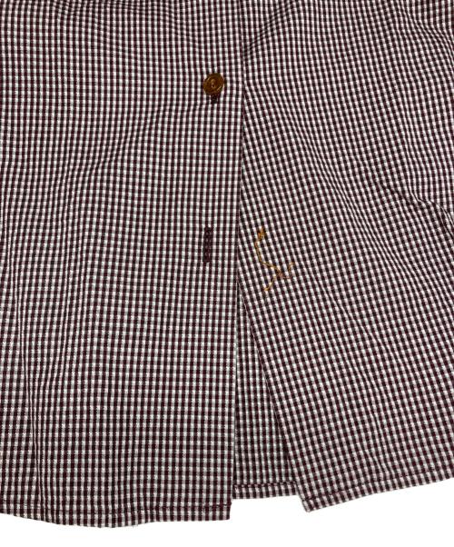 Vivienne Westwood RED LABEL（ヴィヴィアンウエストウッドレッドレーベル）Vivienne Westwood RED LABEL (ヴィヴィアンウエストウッドレッドレーベル) オーブ刺繍チェックシャツ ブラウン サイズ:２の古着・服飾アイテム