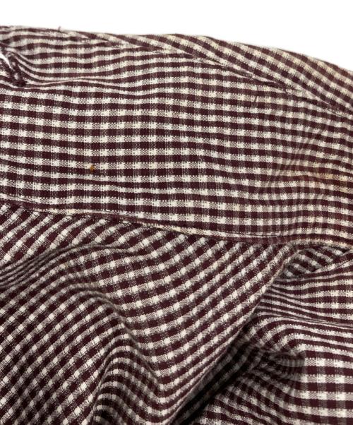 Vivienne Westwood RED LABEL（ヴィヴィアンウエストウッドレッドレーベル）Vivienne Westwood RED LABEL (ヴィヴィアンウエストウッドレッドレーベル) オーブ刺繍チェックシャツ ブラウン サイズ:２の古着・服飾アイテム