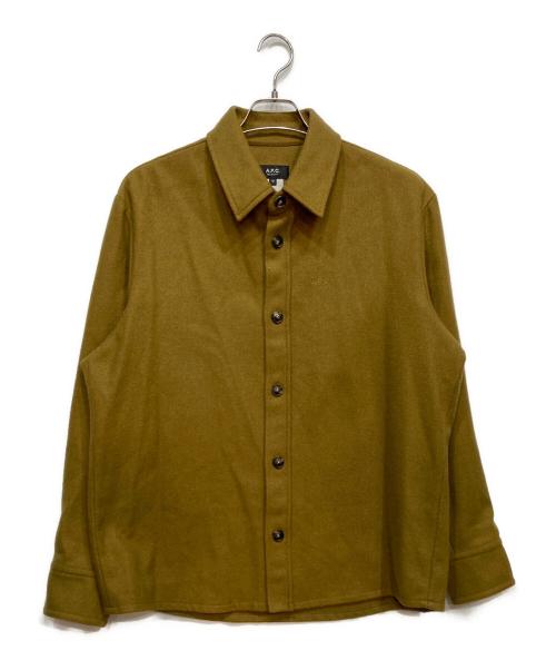 A.P.C.（アーペーセー）A.P.C. (アーペーセー) ウールシャツ グリーン サイズ:Ｍの古着・服飾アイテム