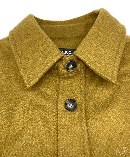 A.P.C.（アーペーセー）A.P.C. (アーペーセー) ウールシャツ グリーン サイズ:Ｍの古着・服飾アイテム