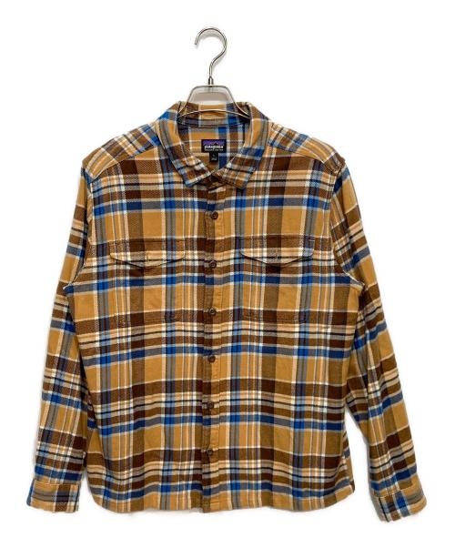 Patagonia（パタゴニア）Patagonia (パタゴニア) フィヨルドフランネルシャツ ブラウン サイズ:Lの古着・服飾アイテム