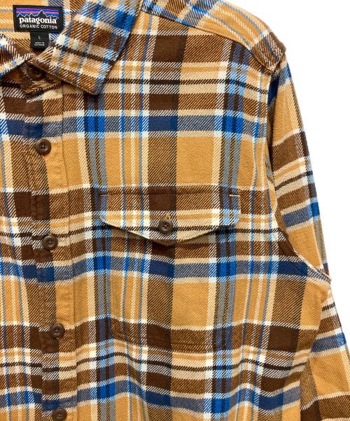 Patagonia（パタゴニア）Patagonia (パタゴニア) フィヨルドフランネルシャツ ブラウン サイズ:Lの古着・服飾アイテム