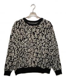 BlackEyePatch（ブラックアイパッチ）の古着「OG LABEL FLAMES KNIT」｜ブラック