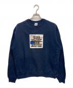 BlackEyePatchブラックアイパッチ）の古着「クルーネックスウェット」｜ネイビー