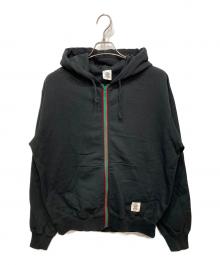 BlackEyePatch（ブラックアイパッチ）の古着「BRAND ORIGIN COLORED ZIP HOODIE」｜ブラック
