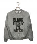 BlackEyePatchブラックアイパッチ）の古着「クルーネックスウェット」｜グレー