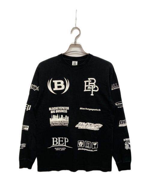 BlackEyePatch（ブラックアイパッチ）BlackEyePatch (ブラックアイパッチ) カットソー ブラック サイズ:Mの古着・服飾アイテム