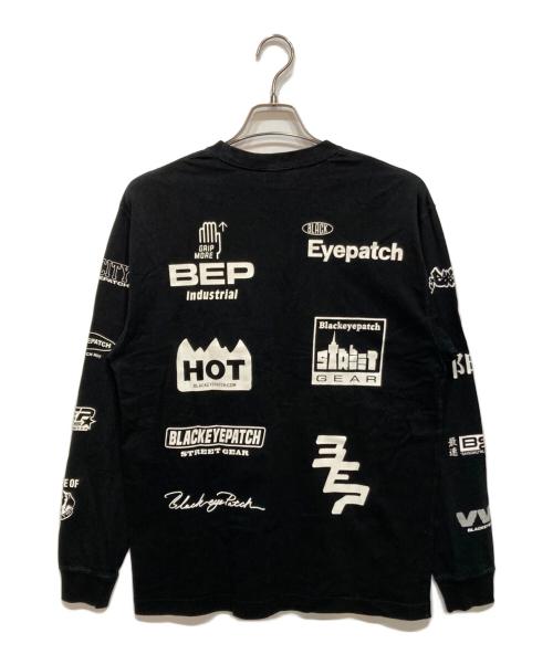 BlackEyePatch（ブラックアイパッチ）BlackEyePatch (ブラックアイパッチ) カットソー ブラック サイズ:Mの古着・服飾アイテム