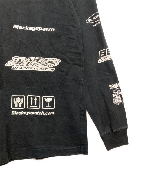 BlackEyePatch（ブラックアイパッチ）BlackEyePatch (ブラックアイパッチ) カットソー ブラック サイズ:Mの古着・服飾アイテム