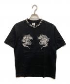 BlackEyePatchブラックアイパッチ）の古着「Embroidered Dragon Tee」｜ブラック