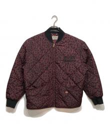 WACKO MARIA×Dickies（ワコマリア×ディッキーズ）の古着「LEOPARD QUILTED JACKET」｜レッド