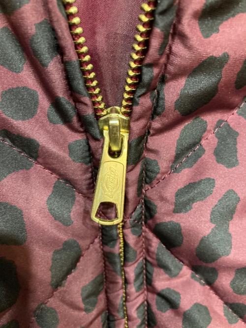 WACKO MARIA（ワコマリア）WACKO MARIA (ワコマリア) Dickies (ディッキーズ) LEOPARD QUILTED JACKET レッド サイズ:Sの古着・服飾アイテム