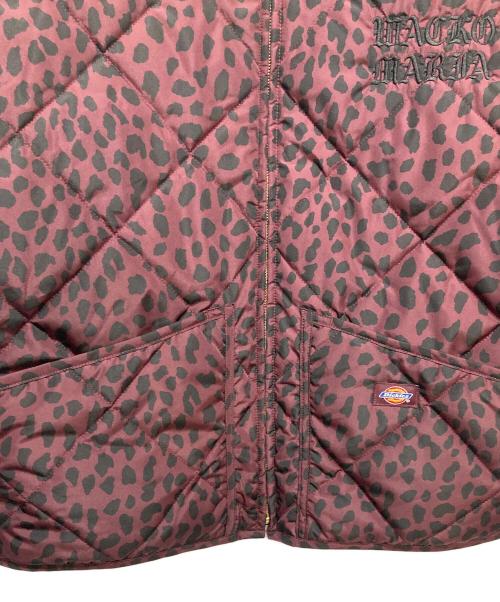 WACKO MARIA（ワコマリア）WACKO MARIA (ワコマリア) Dickies (ディッキーズ) LEOPARD QUILTED JACKET レッド サイズ:Sの古着・服飾アイテム