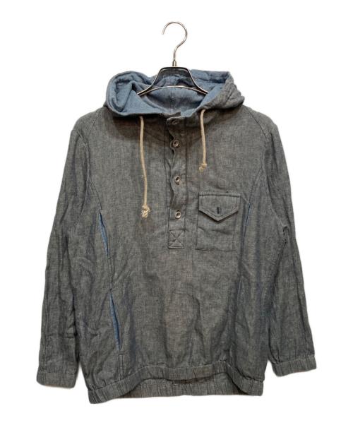 FRANK LEDER（フランクリーダー）FRANK LEDER (フランクリーダー) コットンリネン アノラック パーカー インディゴ サイズ:XSの古着・服飾アイテム