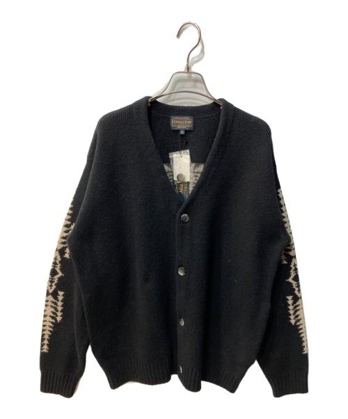 PENDLETON（ペンドルトン）PENDLETON (ペンドルトン) Vネックカーディガン ブラック サイズ:Ｍ 未使用品の古着・服飾アイテム
