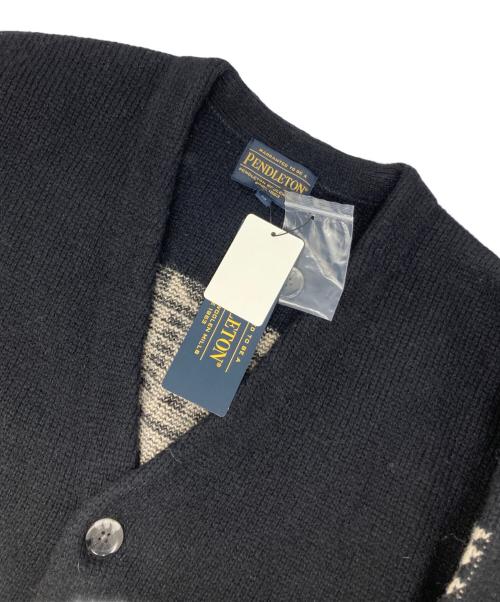 PENDLETON（ペンドルトン）PENDLETON (ペンドルトン) Vネックカーディガン ブラック サイズ:Ｍ 未使用品の古着・服飾アイテム