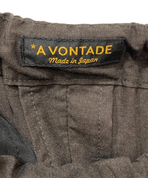 A vontade（アボンタージ）A vontade (アボンタージ) 1 Tac Easy Trousers ブラウン サイズ:Mの古着・服飾アイテム