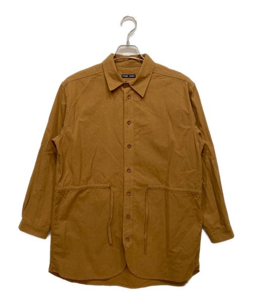 FRANK LEDER（フランクリーダー）FRANK LEDER (フランクリーダー) BRUSHED COTTON DRAW STRING SHIRTS ブラウン サイズ:Mの古着・服飾アイテム