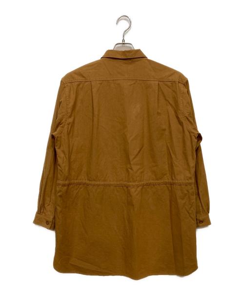 FRANK LEDER（フランクリーダー）FRANK LEDER (フランクリーダー) BRUSHED COTTON DRAW STRING SHIRTS ブラウン サイズ:Mの古着・服飾アイテム