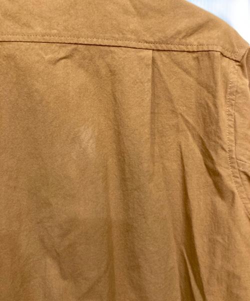 FRANK LEDER（フランクリーダー）FRANK LEDER (フランクリーダー) BRUSHED COTTON DRAW STRING SHIRTS ブラウン サイズ:Mの古着・服飾アイテム