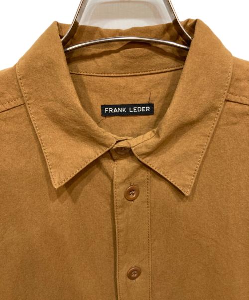 FRANK LEDER（フランクリーダー）FRANK LEDER (フランクリーダー) BRUSHED COTTON DRAW STRING SHIRTS ブラウン サイズ:Mの古着・服飾アイテム