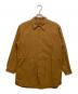 FRANK LEDER（フランクリーダー）の古着「BRUSHED COTTON DRAW STRING SHIRTS」｜ブラウン
