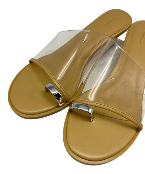 Le vernis（ル ベルニ）Le vernis (ル ベルニ) Noble (ノーブル) Toe ring sandals ブラウン サイズ:23㎝の古着・服飾アイテム