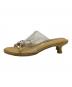 Le vernis (ル ベルニ) Noble (ノーブル) Toe ring sandals ブラウン サイズ:23㎝：6000円