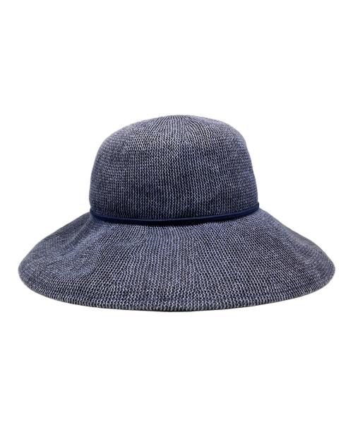 SUN BARRIER 100（サンバリア100）sun barrier 100 (サンバリア100) ストローハット ブルーの古着・服飾アイテム