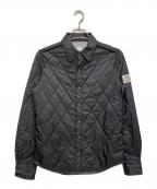 MONCLER GAMME BLEUモンクレール ガム ブルー）の古着「CAMICIA キルティング ダウンシャツジャケット」｜ブラック