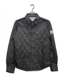 MONCLER GAMME BLEU（モンクレール ガム ブルー）の古着「CAMICIA キルティング ダウンシャツジャケット」｜ブラック