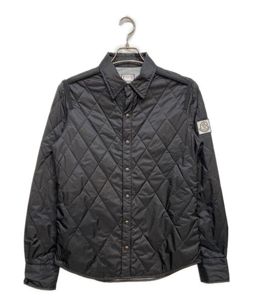 MONCLER GAMME BLEU（モンクレール ガム ブルー）MONCLER GAMME BLEU (モンクレール ガム ブルー) CAMICIA キルティング ダウンシャツジャケット ブラック サイズ:1の古着・服飾アイテム