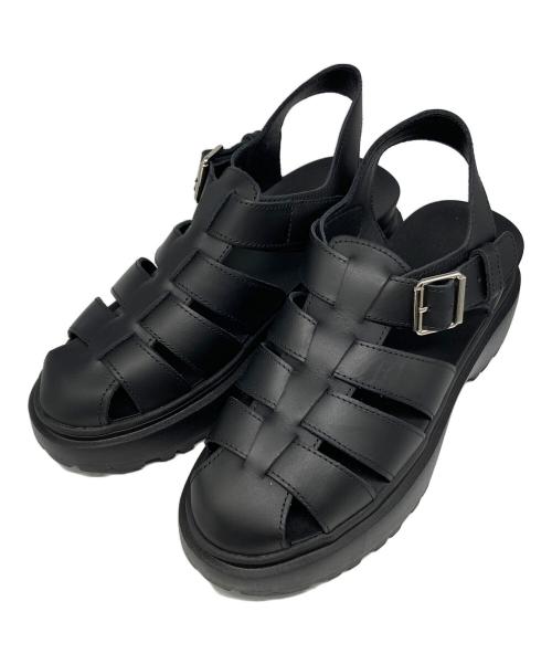 Filling Pieces（フィリングピース）Filling Pieces (フィリングピース) DEAN｜GURKHA グルカレザーサンダル ブラック サイズ:25㎝の古着・服飾アイテム