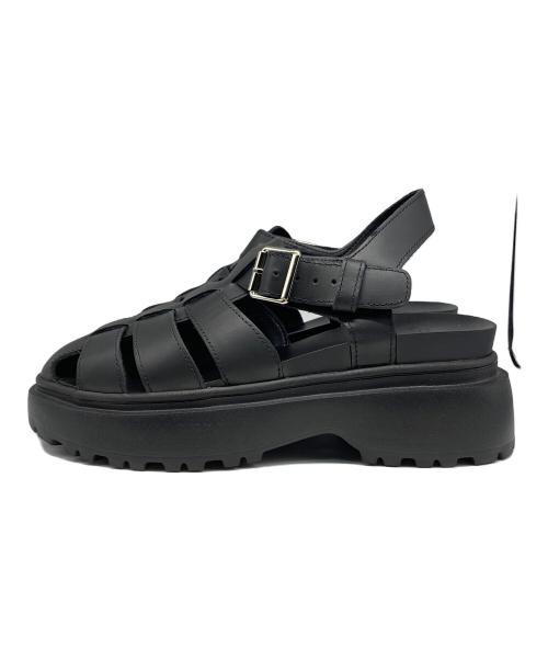 Filling Pieces（フィリングピース）Filling Pieces (フィリングピース) DEAN｜GURKHA グルカレザーサンダル ブラック サイズ:25㎝の古着・服飾アイテム