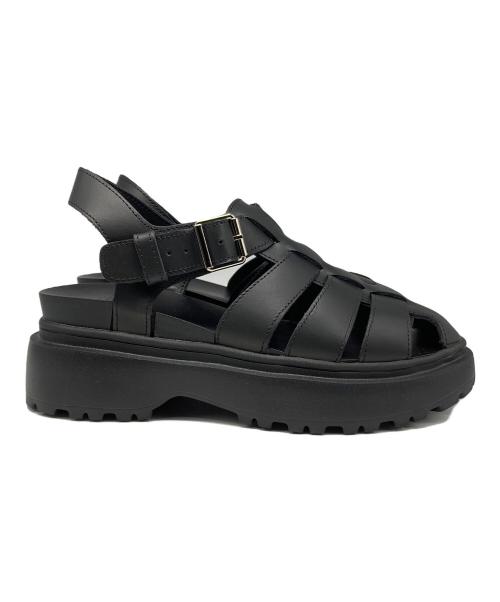 Filling Pieces（フィリングピース）Filling Pieces (フィリングピース) DEAN｜GURKHA グルカレザーサンダル ブラック サイズ:25㎝の古着・服飾アイテム