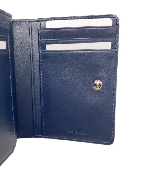 PAUL SMITH（ポールスミス）PAUL SMITH (ポールスミス) がま口チコンパクトウォレット ネイビー 未使用品の古着・服飾アイテム
