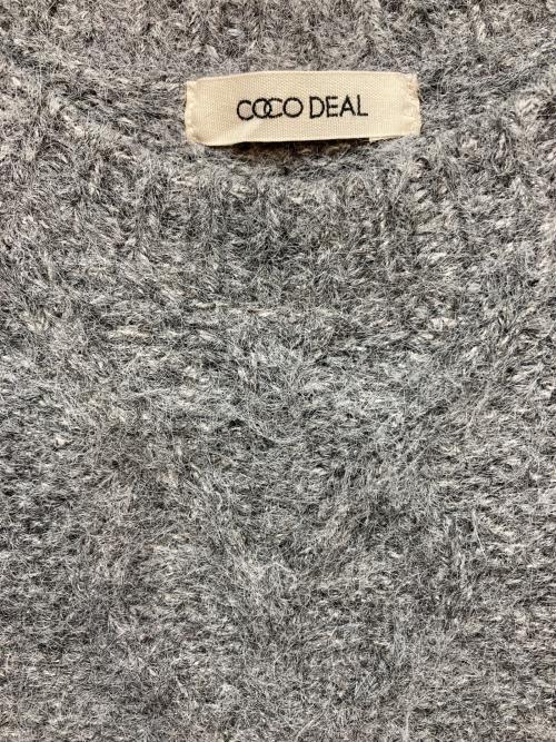 COCODEAL（ココディール）COCODEAL (ココディール) ケーブルニット×ペプラムシャツミニワンピース パープル サイズ:1の古着・服飾アイテム