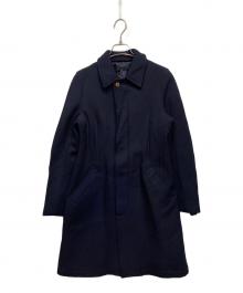 ROBE DE CHAMBRE COMME DES GARCONS（ローブドシャンブル コムデギャルソン）の古着「ステンカラーコート」｜ネイビー