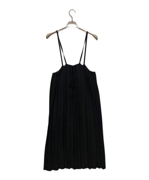 Curensology（カレンソロジー）Curensology (カレンソロジー) プリーツキャミワンピース ブラック サイズ:FREEの古着・服飾アイテム